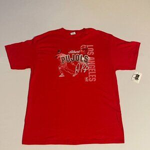 MLBPA Officials Los Angeles Angels Albert Pujols T-Shirt X-Large NWT